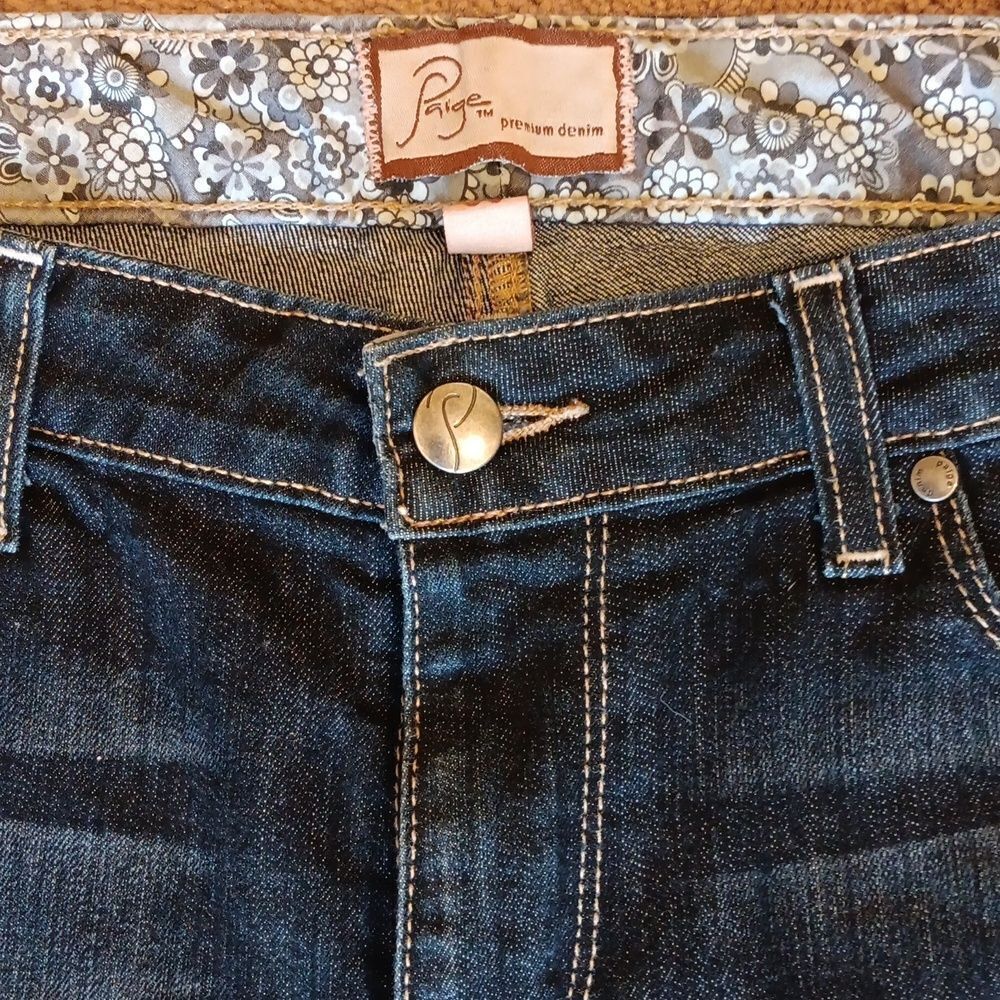 Paige Canyon Blue Jean Short. Sleek Versatile Design View 2